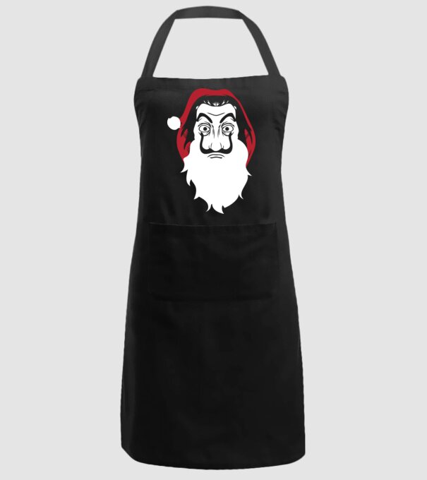 la casa de papel santa model negru pe tricou