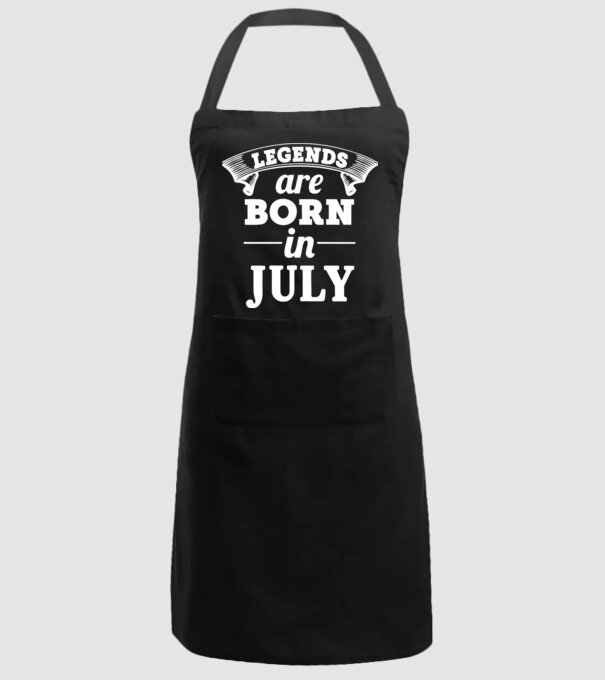 Legends are born in - July model negru pe tricou