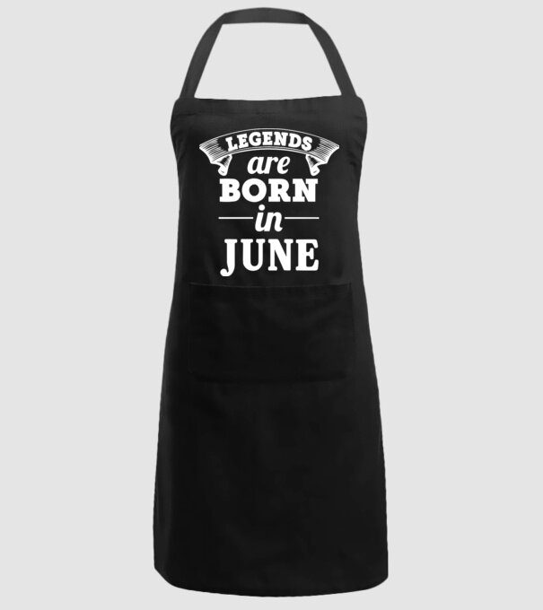 Legends are born in - June model negru pe tricou