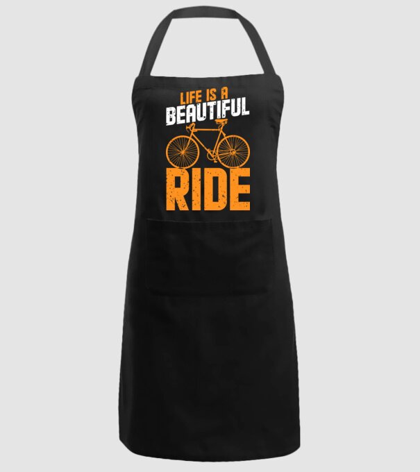 Life is a beautiful ride model negru pe tricou