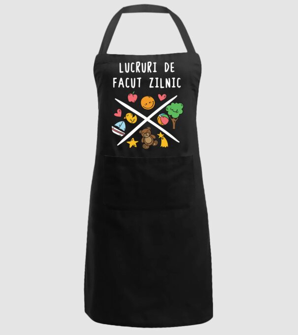 lucruri de făcut zilnic model negru pe tricou