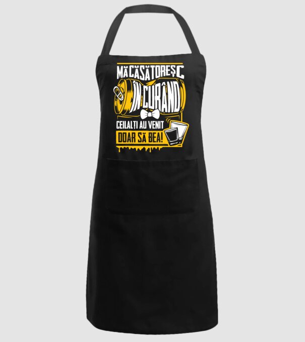 Mă căsătoresc în curând model negru pe tricou