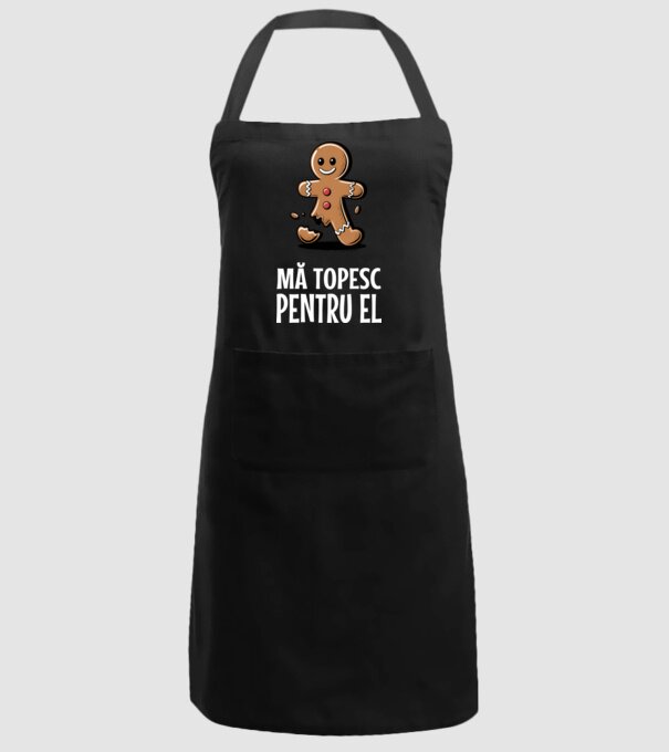 Mă topesc pentru el Negru model negru pe tricou