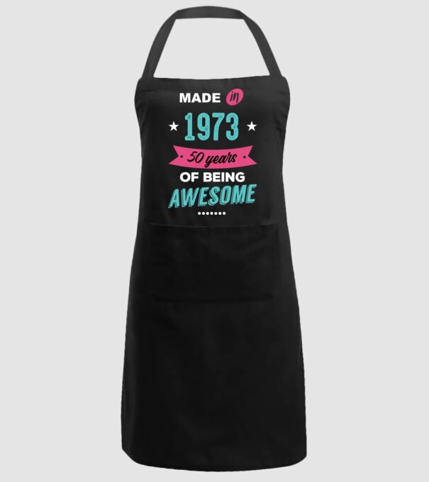 MADE IN 1973 model negru pe tricou