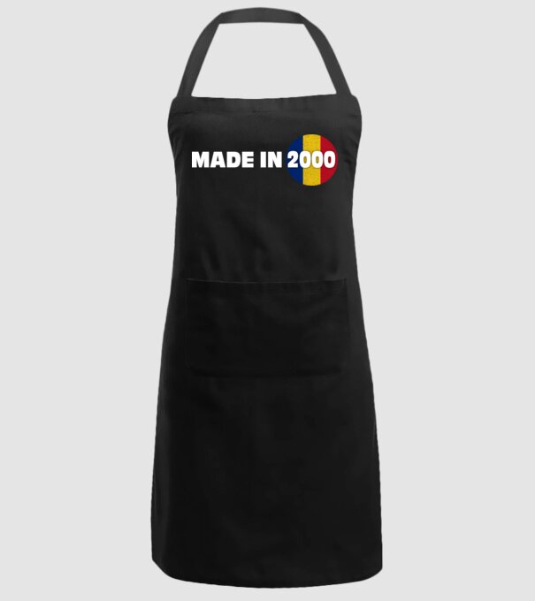 Made in 2000 model negru pe tricou