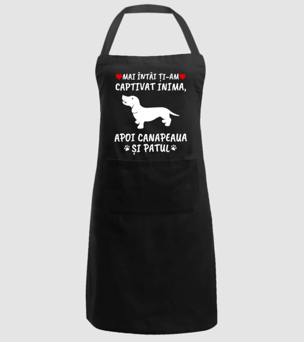 Mai întâi ți-am captivat inima, apoi canapeaua și patul model negru pe tricou