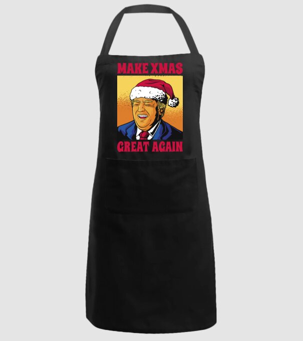 Make Xmas great again model negru pe tricou