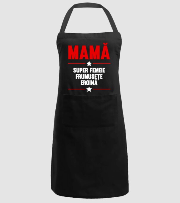 mamă, super femeie, frumusețe, eroină model negru pe tricou