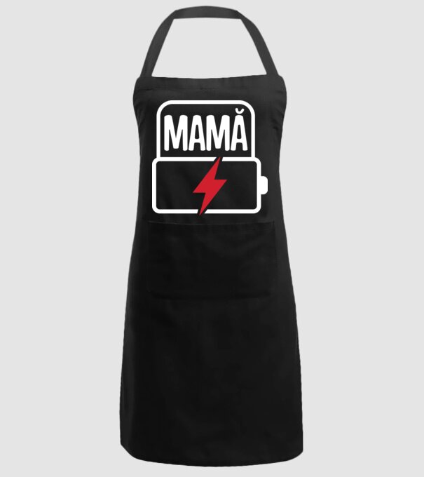 Mamă la încărcat model negru pe tricou