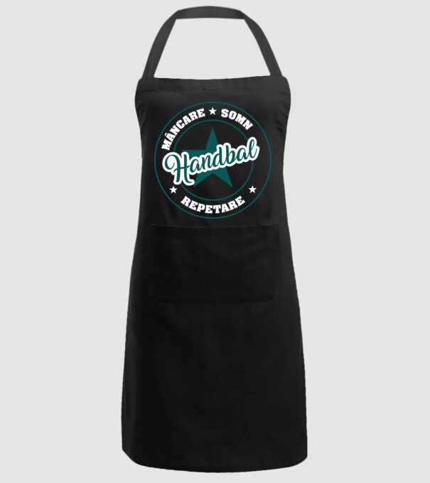 mâncare somn repetare HANDBAL model negru pe tricou