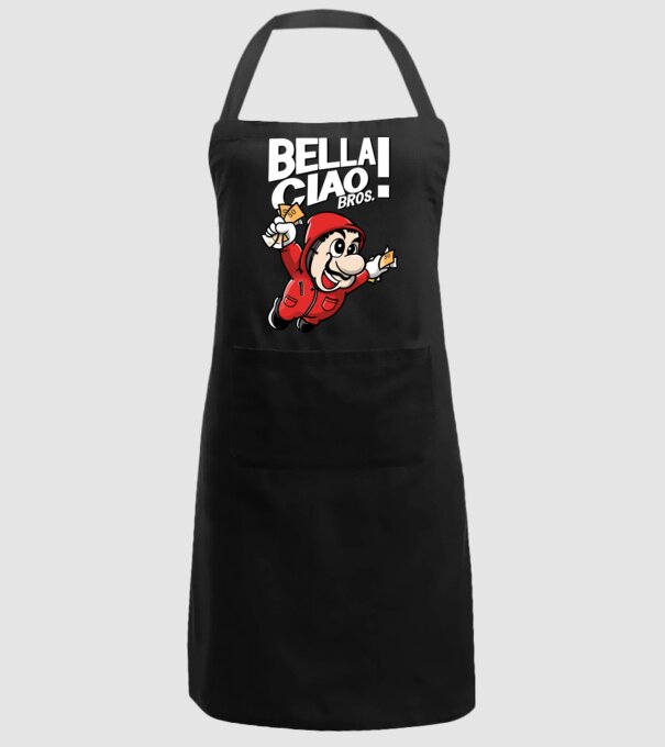 mario la casa de papel model negru pe tricou