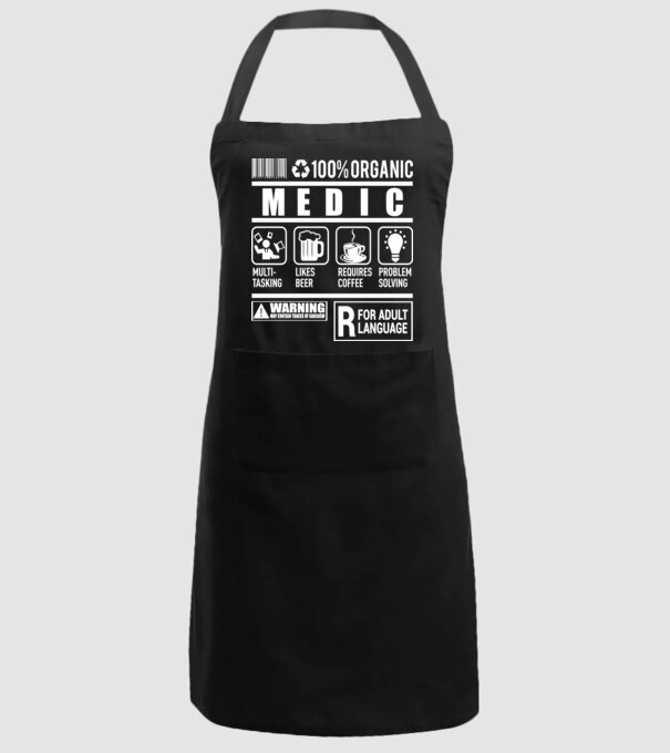 MEDIC model negru pe tricou