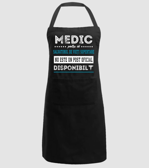 MEDIC: pentru că salvatorul de vieți supertare nu este un post oficial disponibil model negru pe tricou