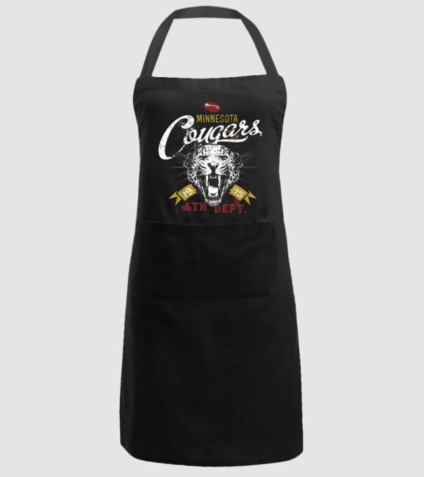 Minesota Cougars  TEXTURED model negru pe tricou