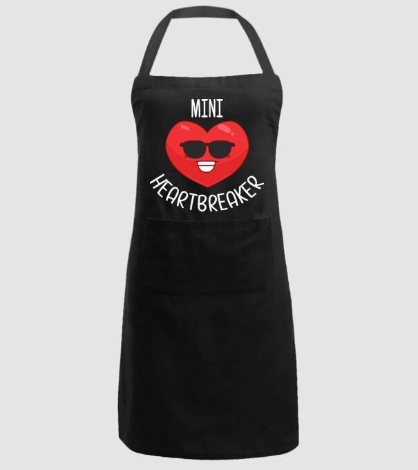 mini heartbreaker model negru pe tricou