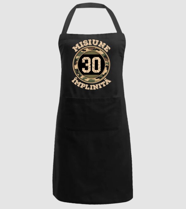 Misiune împlinită 30 model negru pe tricou