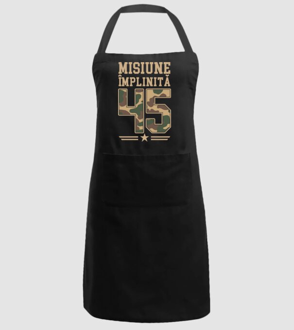 Misiune împlinită 45 model negru pe tricou