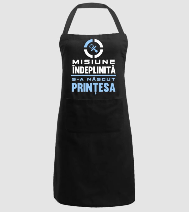 Misiune îndeplinită - s-a născut prințesa model negru pe tricou