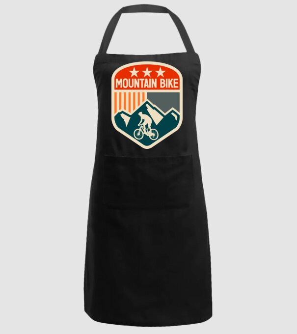 Mountain Bike model negru pe tricou