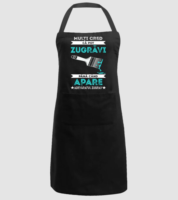 Mulți cred că pot zugrăvi până când apare adevăratul zugrav model negru pe tricou