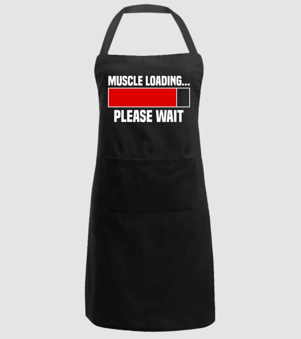 Muscle loading model negru pe tricou