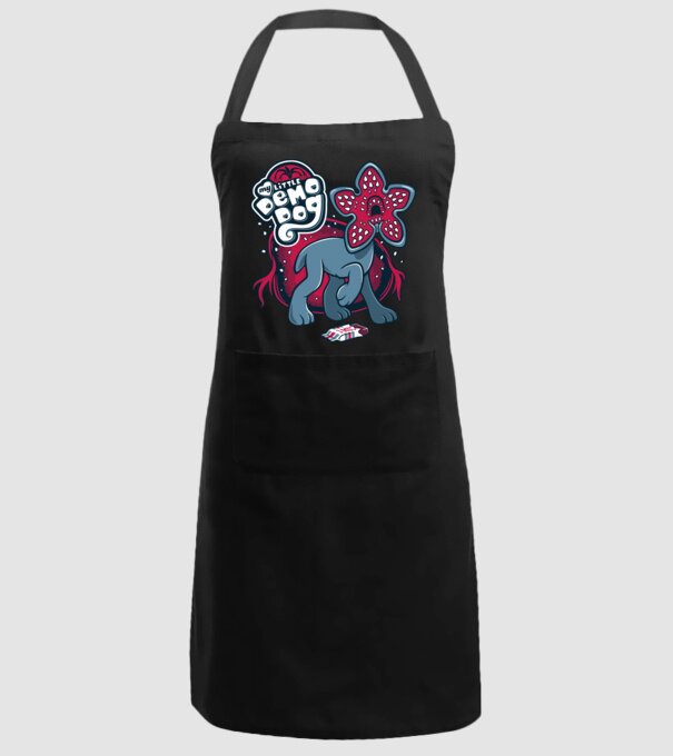 my little demodog model negru pe tricou