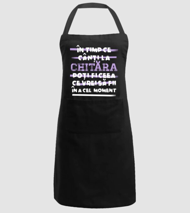 în timp ce cânți la chitară poți fi ceea ce vrei să fii - în acel moment model negru pe tricou