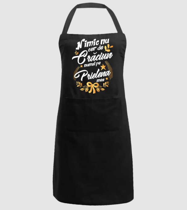 nimic nu cer de Crăciun, numai pe prietena mea model negru pe tricou