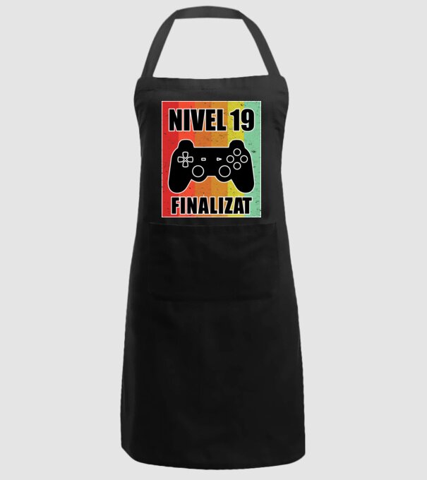Nivel 19 finalizat model negru pe tricou