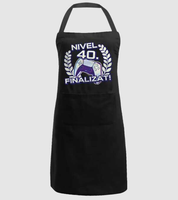 Nivel 40 finalizat! model negru pe tricou