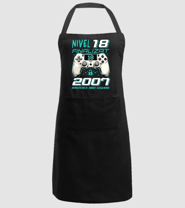 Nivel finalizat 18 2007 model negru pe tricou