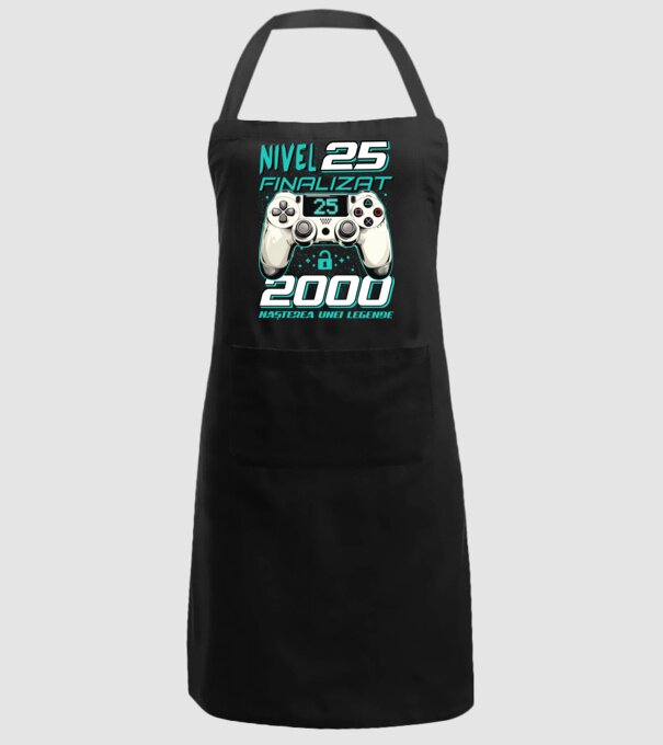 Nivel finalizat 25 2000 model negru pe tricou
