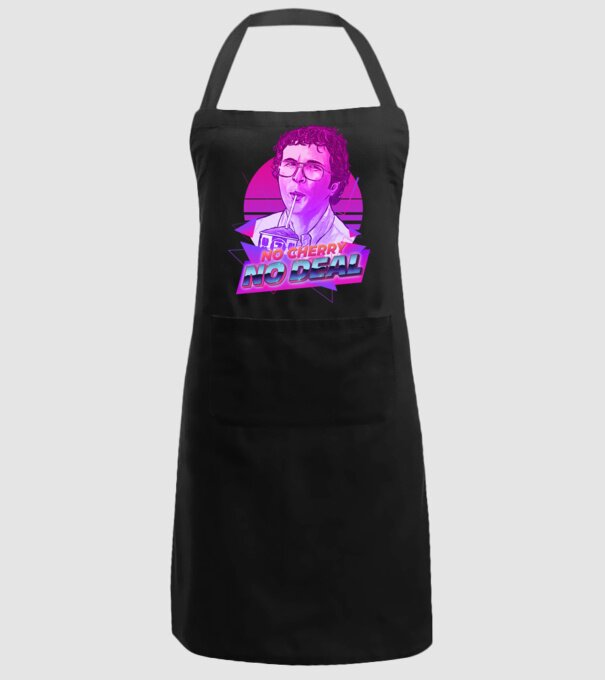 no cherry no deal stranger things model negru pe tricou