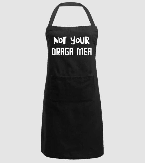 not your ... draga mea model negru pe tricou