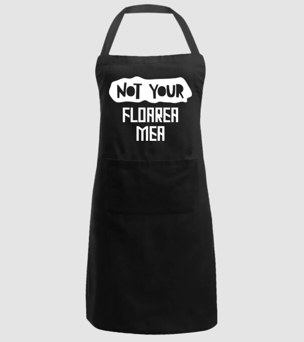 not your ... floarea mea model negru pe tricou