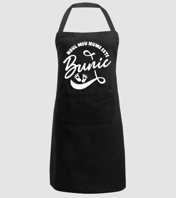 Noul meu nume este Bunic model negru pe tricou