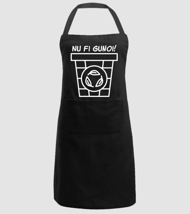 Nu fi gunoi  model negru pe tricou