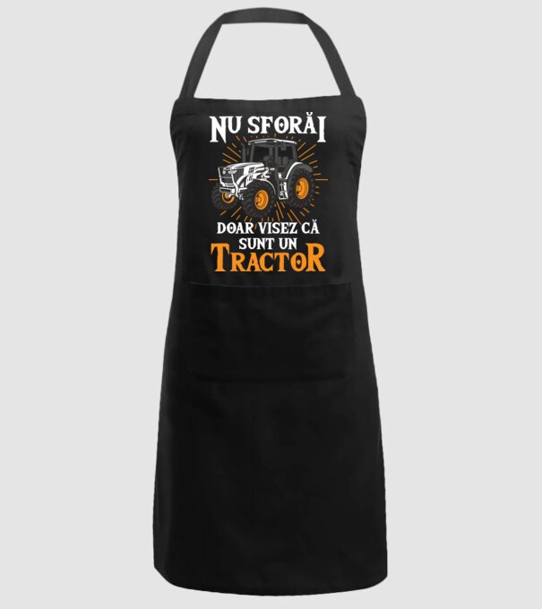 Nu sforăi, doar visez că sunt un Tractor model negru pe tricou
