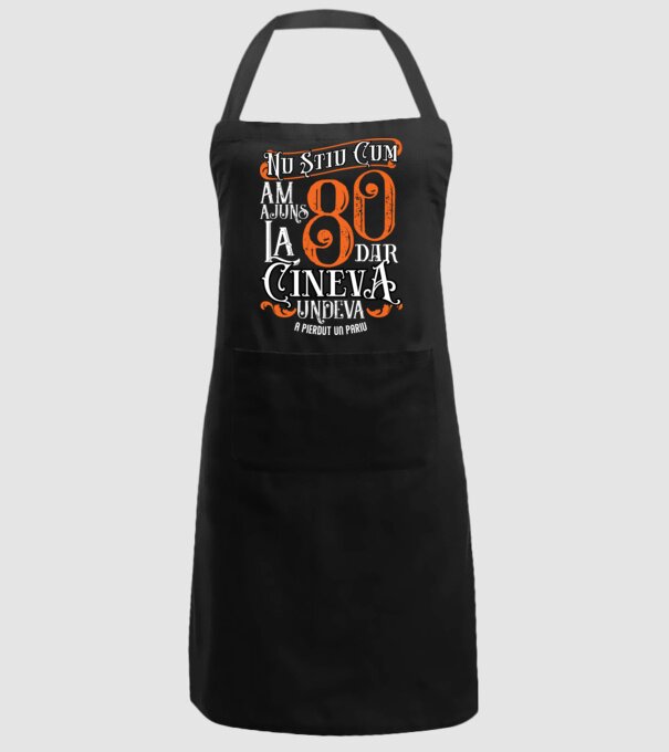 Nu știu cum am ajuns la 80, dar cineva, undeva, a pierdut un pariu model negru pe tricou