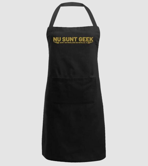 nu sunt geek, sunt un warlord de nivelul 9 model negru pe tricou