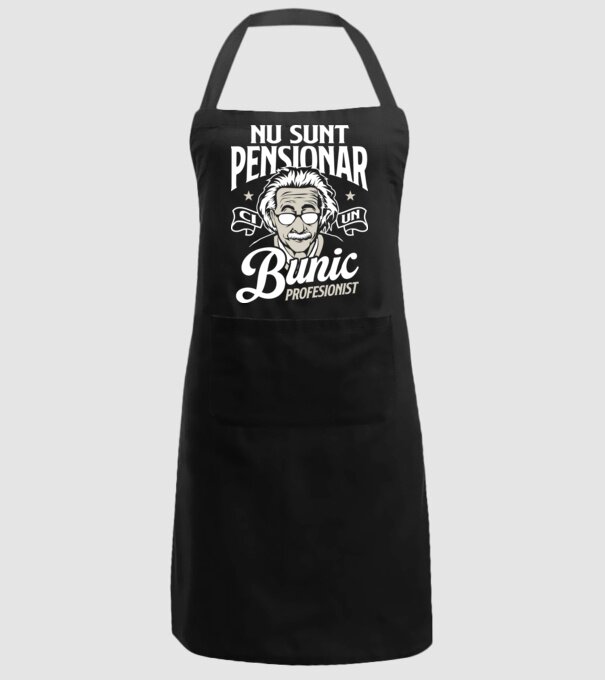 Nu sunt pensionar, ci un bunic profesionist model negru pe tricou