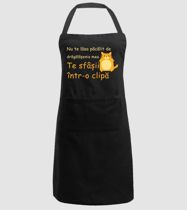nu te lăsa păcălit de drăgălășenia mea. te sfâșii într-o clipă model negru pe tricou