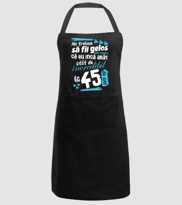 Nu trebuie să fii gelos 45 de ani model negru pe tricou