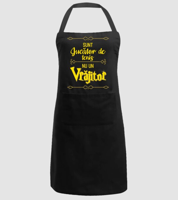 sunt jucător de tenis, nu un vrăjitor model negru pe tricou