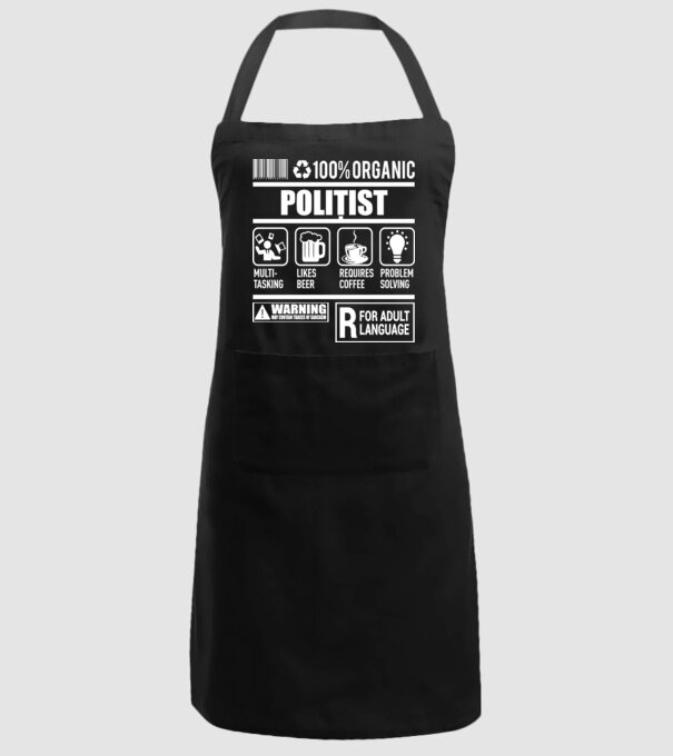 organic POLIȚIST model negru pe tricou