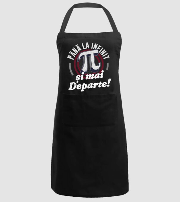 Până la infinit și mai departe! model negru pe tricou