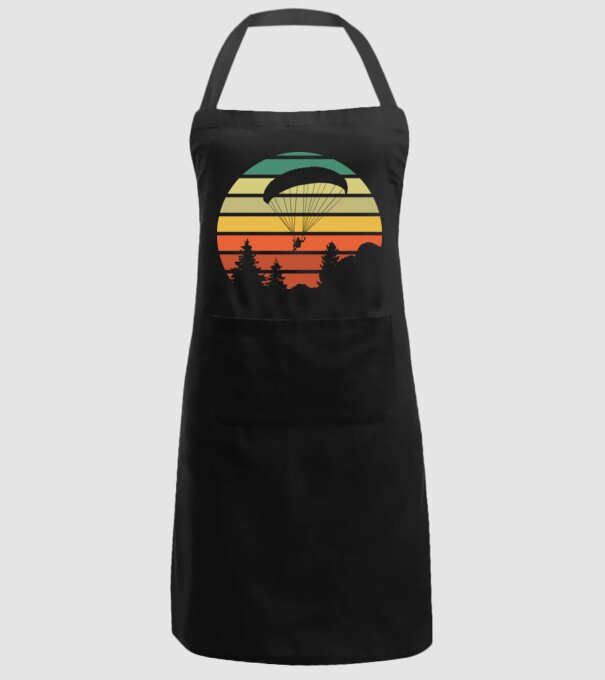 paraglide model negru pe tricou