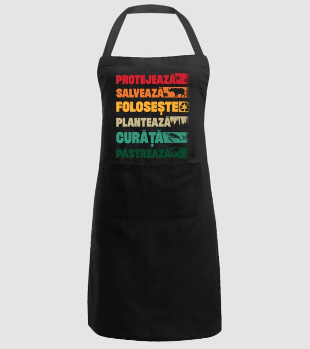 protejează salvează păstrează model negru pe tricou