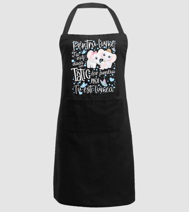 Pentru lume tu ești doar un Tătic dar pentru NOI TU ești lumea model negru pe tricou