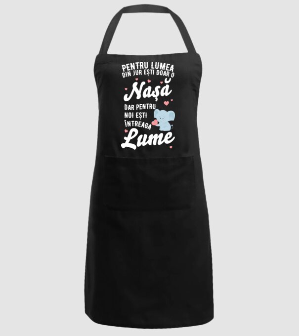 Pentru lumea din jur ești doar o nașă, dar pentru noi ești întreaga lume model negru pe tricou